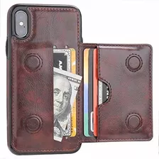 Funda Tipo Cartera Para iPhone X Y Xs 58 Pulgadas Piel Resis