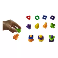 Juego Montessori Tuercas Y Tornillos - Motricidad Fina