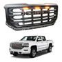 Parrilla Sierra Gmc 1500 Negro Luz Led Ambar 2007-2013