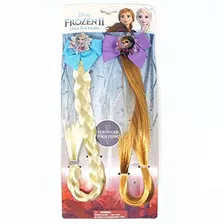 Frozen 2 - Elsa Y Anna - Conjunto De Poni Elástico De Pelo.