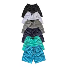 Combo 6 Short Bermuda Tactel Masculina Moda Praia Mauricinho