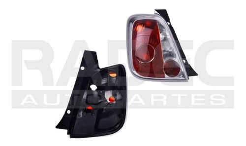 Par Juego Calaveras Fiat 500 2009 - 2012 Depo Rxc Foto 2