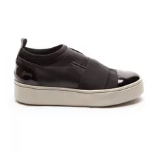 Panchas Mujer Zapatilla Urbana Cuero Vacuno Y Charol Casual.