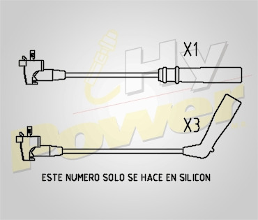 Jgo Cables Buja Silicon Para Toyota Caldina 1.5l 4cil 1988 Foto 2