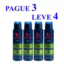 Kit Pague 3 Leve 4 Desodorante Anti Bozzano Fresh