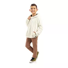  Blusa Infantil Pelo Sherpa Com Capuz E Bolso Menino/menina 