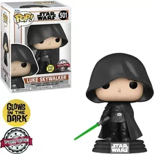 Funko Pop Star Wars Luke Skywalker 501 Glows Edição Especial