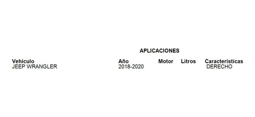 Espejo Derecho Manual Jeep Wrangler 2018 2019 2020 2021 2022 Foto 2