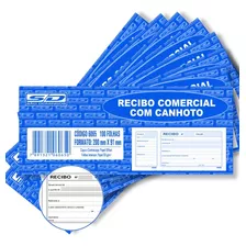 Kit 10 Blocos De Recibo Comercial Com Canhoto São Domingos