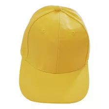 Boné Aba Curva Liso Amarelo Algodão Ideal Para Personalizar