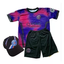 Camisa Futebol Uniforme Infantil Conjunto Europa Lançamento