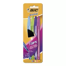 Bic 27202 Bolígrafo Cristal Fashion 1.2mm. X4