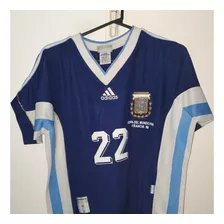 Camiseta Seleccion Argentina Wc1998 adidas Azul Zanetti