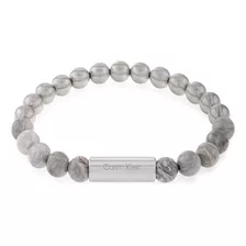 Pulsera Calvin Klein Ck Beaded De Acero Gris 35000427 Ss