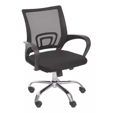 Silla Para Oficina Escritorio Ergonómica Color Negro Material Del Tapizado Mesh