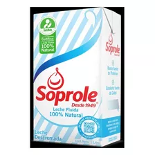 Leche Descremada Uht C Tapa Soprole 1 Lt(6 Unidades) Super