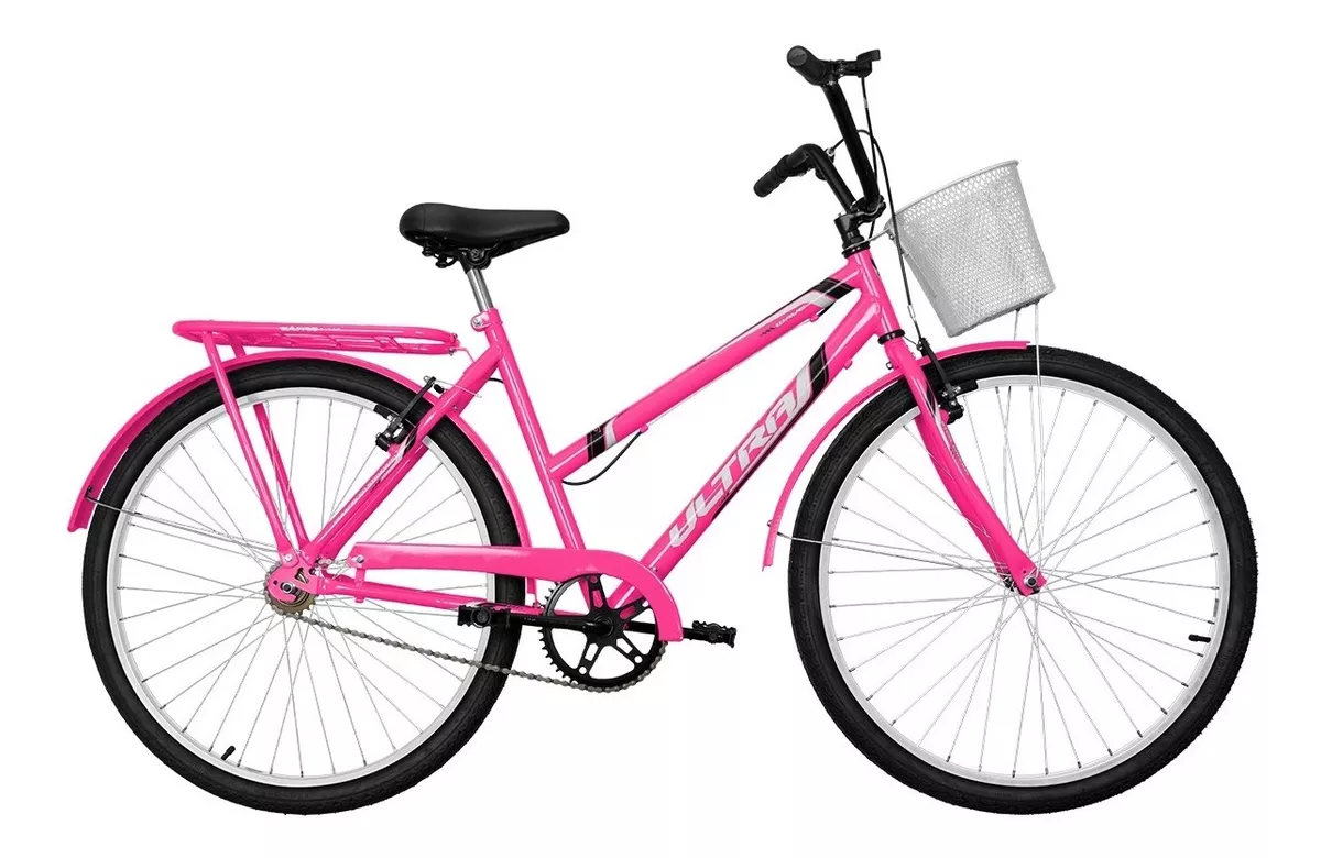 Bicicleta Feminina Com Cesto Ultra Bike Wave Aro 26 Promoção