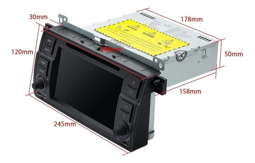 Estereo Android 9.0 Bmw Serie 3 1998-2006 Dvd Gps Radio Apps Foto 10
