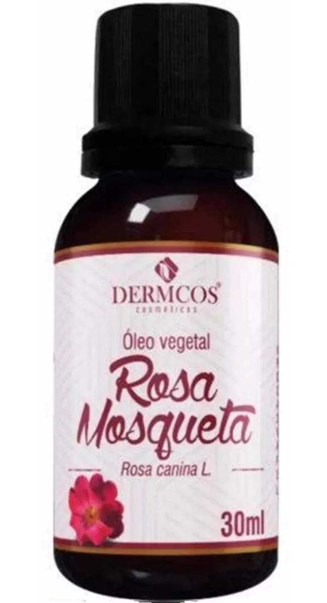 Óleo De Rosa Mosqueta - Clareador / Manchas - 30ml  Dermcos Tipo De Embalagem Frasco Conta Gotas Fragrância Característico