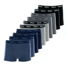 Cueca Boxer Mash Cotton Kit Com 10 Peças