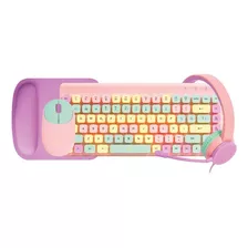 Kit Teclado Mouse Inalámbrico Audífonos Mosuepad Viva Stf 