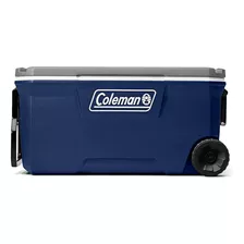 Hielera Con Llantas 100 Qt Coleman Azul Gris 2179154 Color Azul Oscuro