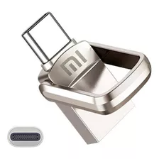 Unidad Flash Xiaomi Metal De 2 Tb Usb 3.0 Portátil De Alta Velocidad, Color Plateado Liso