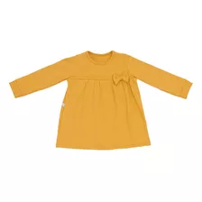 Vestido Basico Laco Amarelo 0634000 Baby Gut