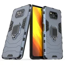 Funda Xiaomi Poco X3 Nfc Armor Ring + Cristal Templado 9d