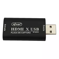 Placa De Captura Hdmi X Usb Kp-ad101 Knup 4k