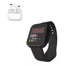 Smartwatch Bluetooth D20 Ultra Negro Y Audífono I13 Blanco