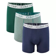 Kit 3 Cuecas Calvin Klein Boxer Brief Microfibra Sem Costura