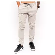 Calça Jogger Masculina Sarja E Jeans Com Lycra