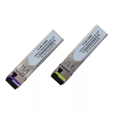 Par Módulos 1gb Gbic Sfp 80km Monomodo Wdm 1 Fibra Lc Bidi