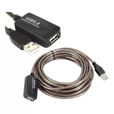 Cabo Extensor Ativo De Macho Para Fêmea Usb 2.0 10 Metros