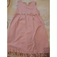 Vestido Rosa De Fiesta Para Niña