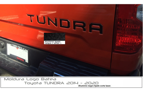 Letras Logotipo Tapa Batea (caja) Toyota Tundra 2014 - 2021 Foto 10
