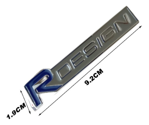 Emblema Adherible R Design (para Volvo) Rojo Y Azul Cr Ic Foto 7
