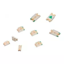 100 Pecas Led Smd 0603 0805 1206 Varias Cores Vm Vd Am Az Br