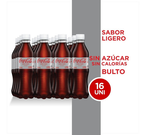 Refresco Coca - Cola Sabor Ligero Pet 355ml 16 Unidades