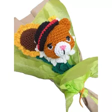 Girasol Y Girasol Gato Con Botas Tejido En Crochet