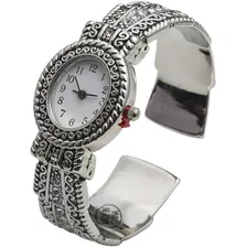 Reloj De Pulsera De Metal Para Mujer Con Diamantes De Imitac