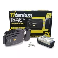 Fechadura Elétrica Titanium Reversível 12v Para Portão E Interfone Frete Gratis