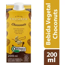 Bebida À Base De Castanha-de-caju E Cacau Orgânica Choconuts A Tal Da Castanha Caixa 200ml