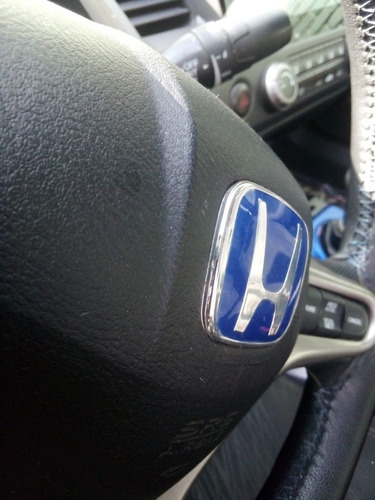 Emblema Volante Honda Color Azul Con Plata De 50mm X 40mm Foto 5