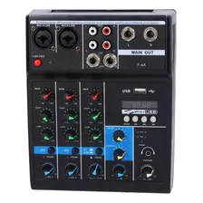 Mezclador Mixer Caja De Mezcla 4 Canales | Phantom 48v 