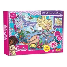 Quebra-cabeça 24 Peças Barbie - Fun F0047-7