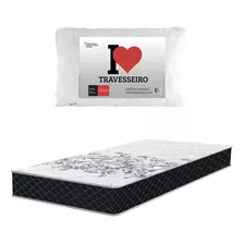 Colchon 1 Plaza Alta Densidad 100% Espuma Y Almohada