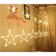 Pisca Cascata 138 Leds Estrela 8 Funções Decoração Br Quente