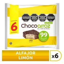 Alfajor Chocoarroz Limón X 6 Unidades